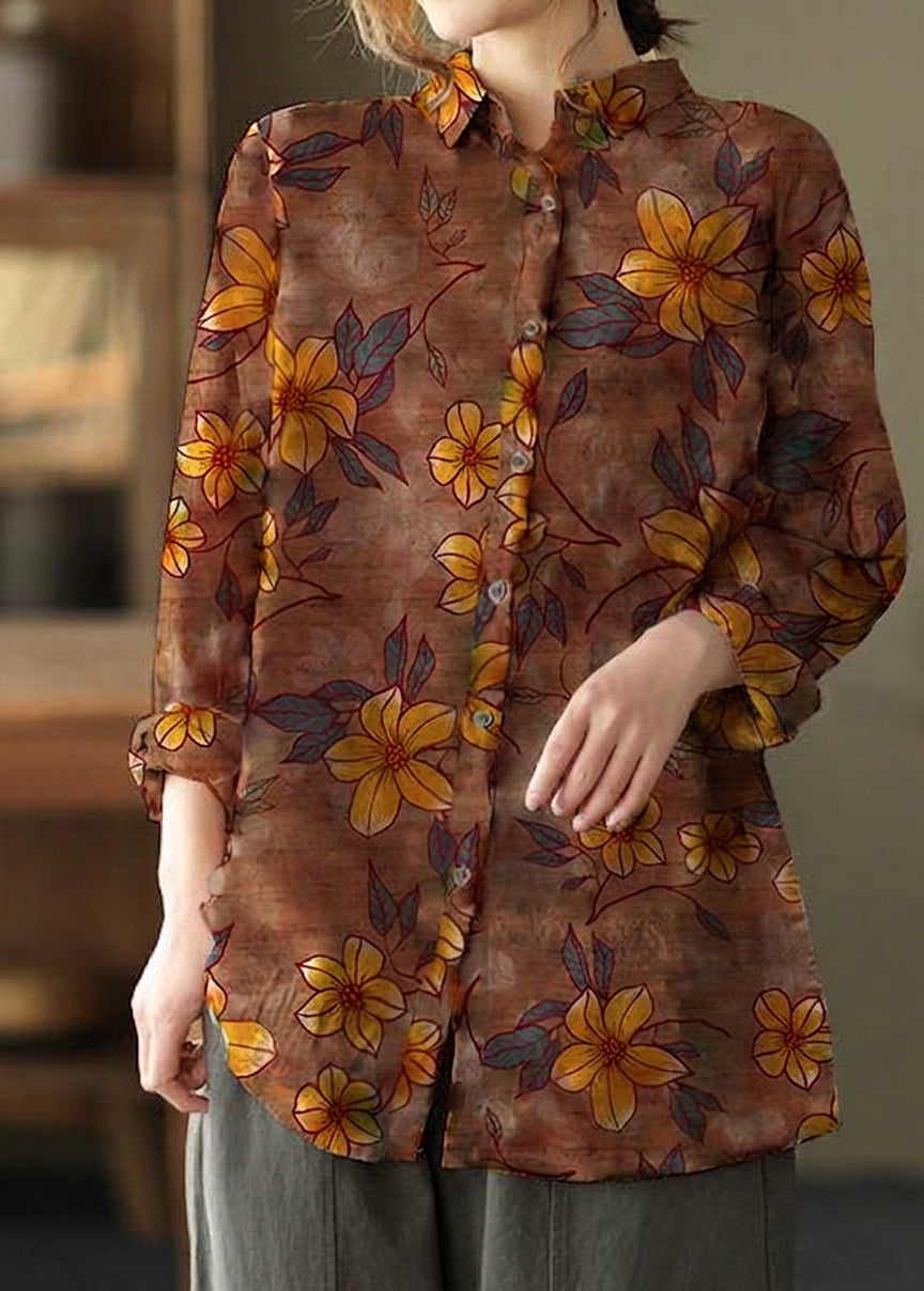 Naomi Geometric Collared Blouse – view 9