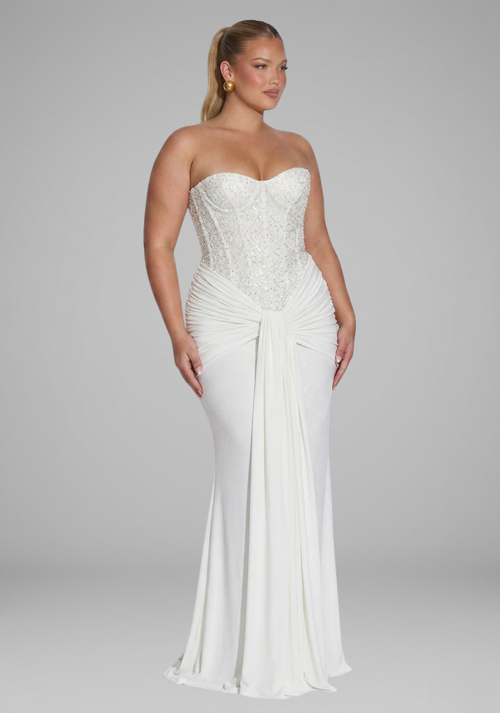 Paige Sequin Strapless Maxi Dress – view 8