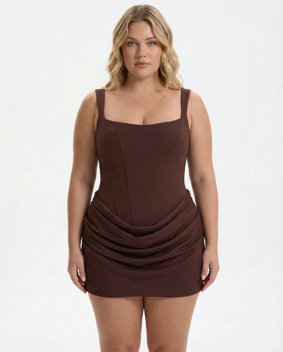 Patsy Square Neck Mini Dress