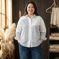 Pearl Striped Collared Shirt