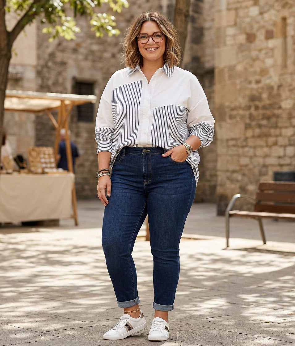 Pearl Striped Collared Shirt – view 2