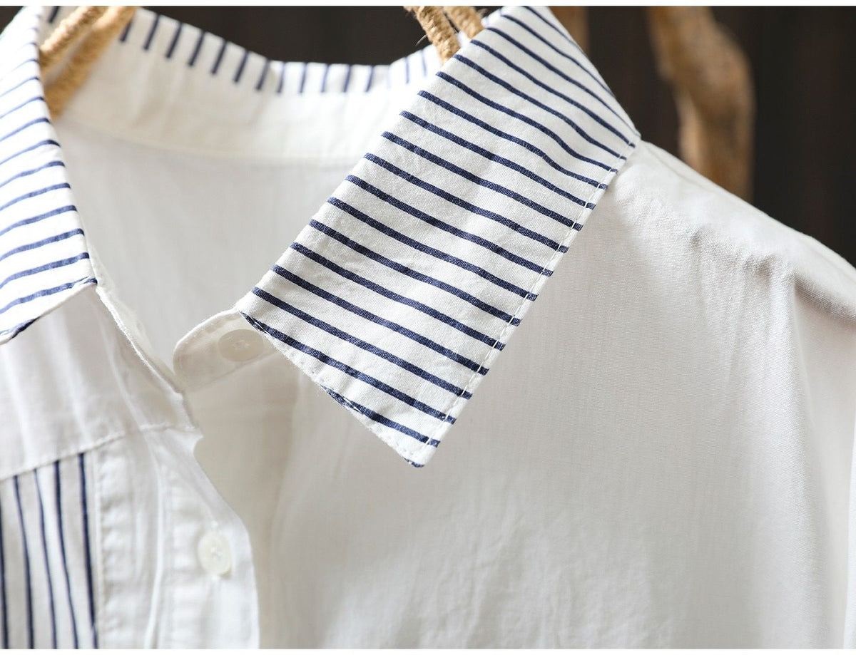 Pearl Striped Collared Shirt – view 8