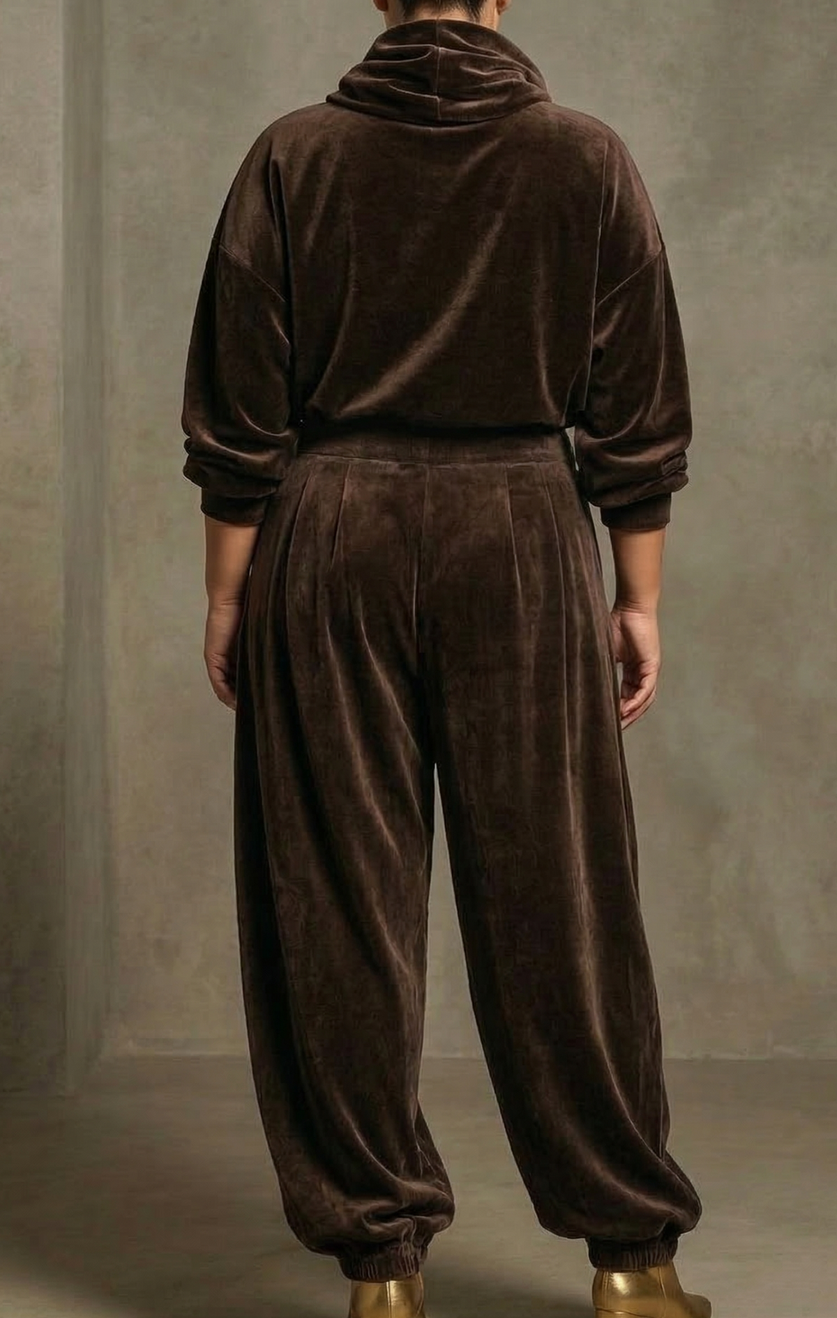 Daisy | Velvet Cowl Neck Two-Piece Set