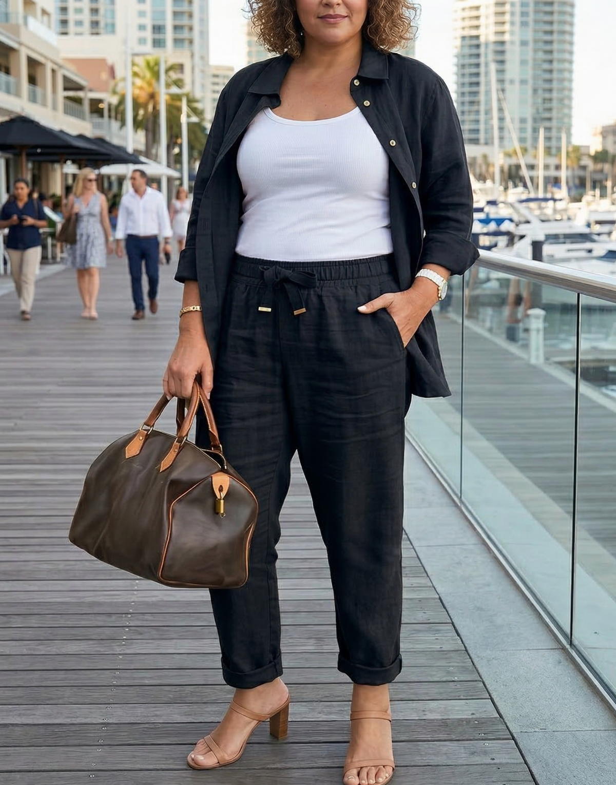 Joanna | Linen Sleeveless Two-Piece Set