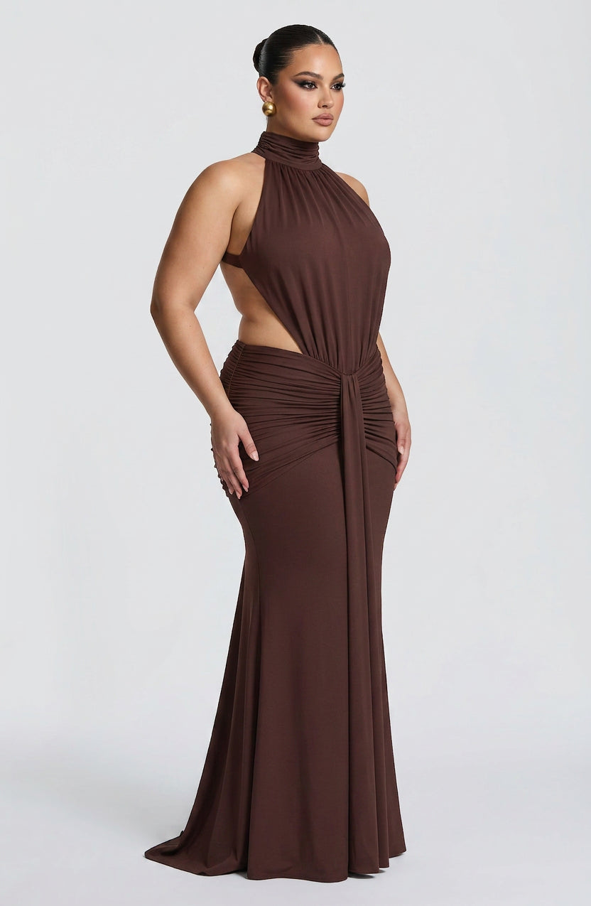 Poppy Halter Maxi Dress – view 3