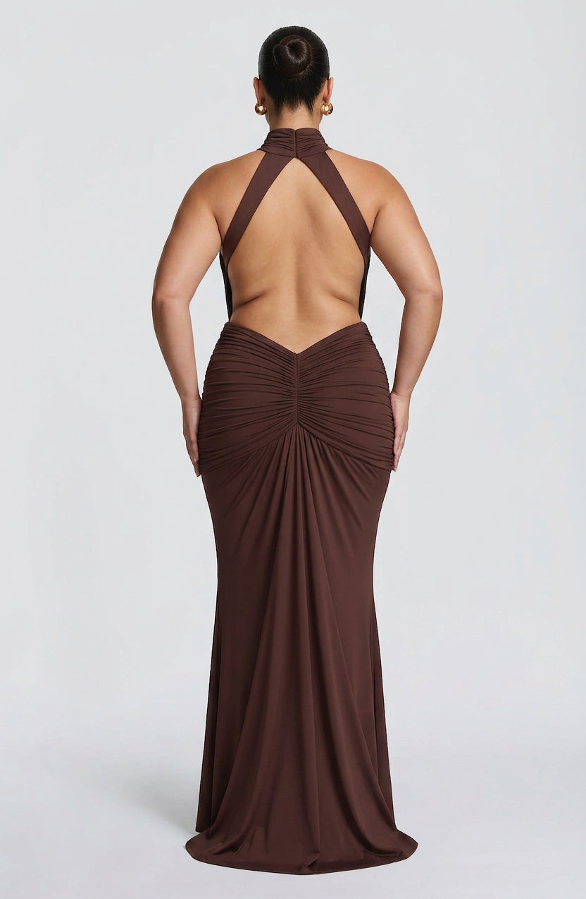 Poppy Halter Maxi Dress – view 4