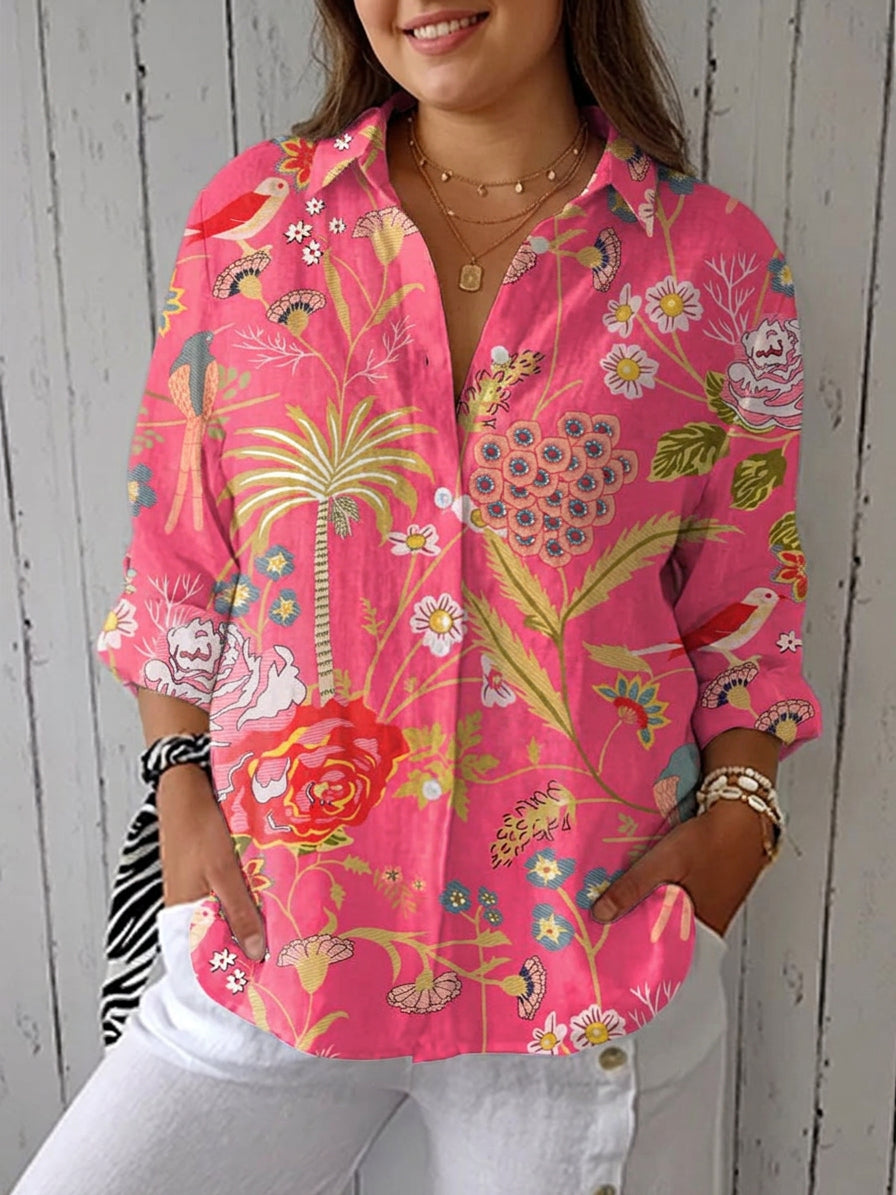 Priscilla Floral Collared Blouse