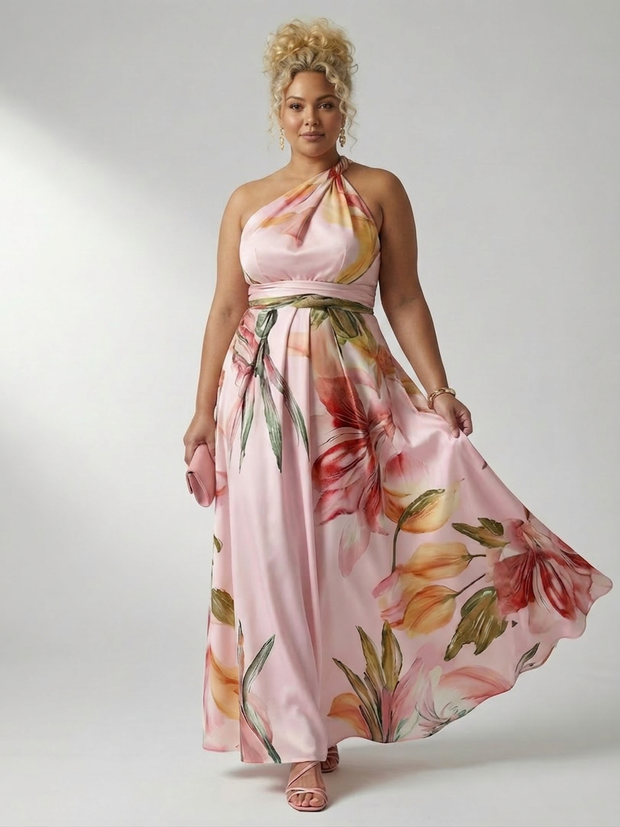 Rhonda Floral Halter Maxi Dress – view 8