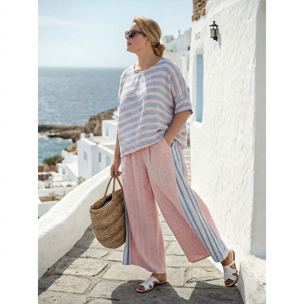 Robin Striped Two-Piece Set