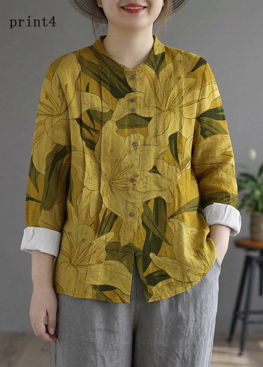 Rowan Linen Mock Neck Top – view 11