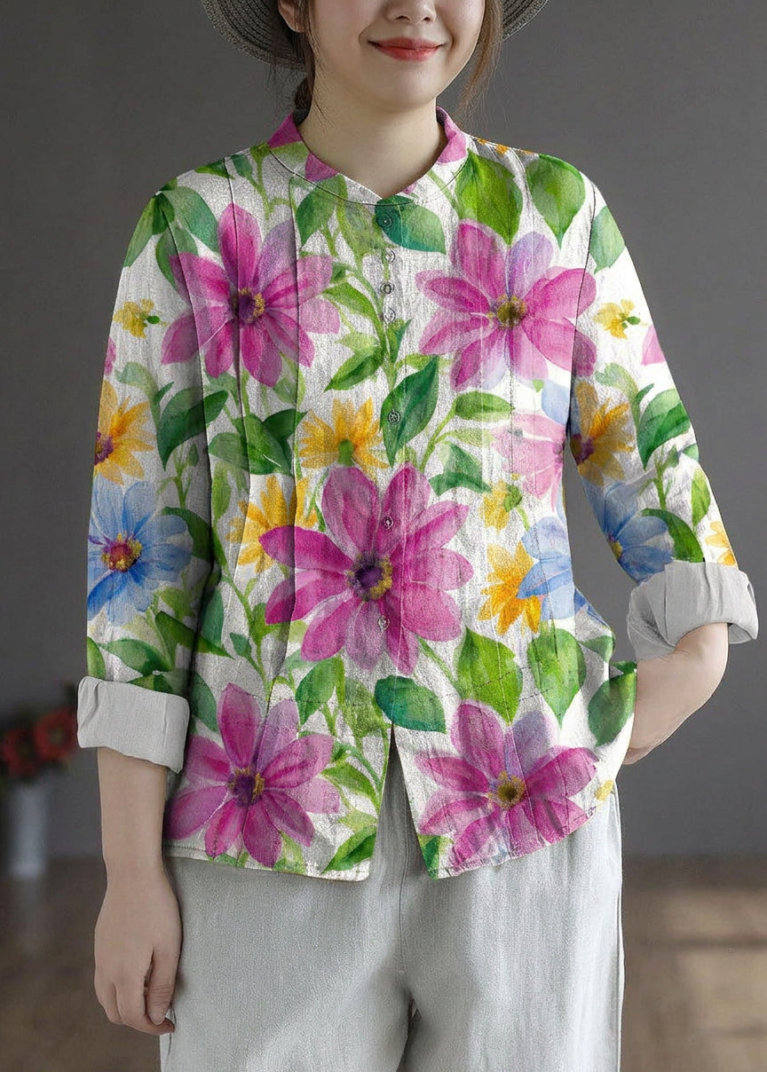 Rowan Linen Mock Neck Top – view 16
