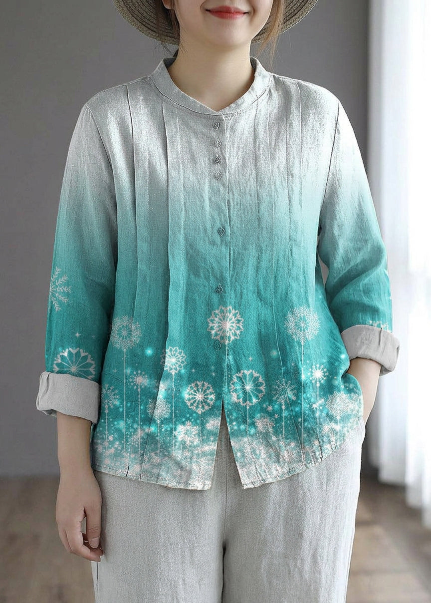 Rowan Linen Mock Neck Top – view 17