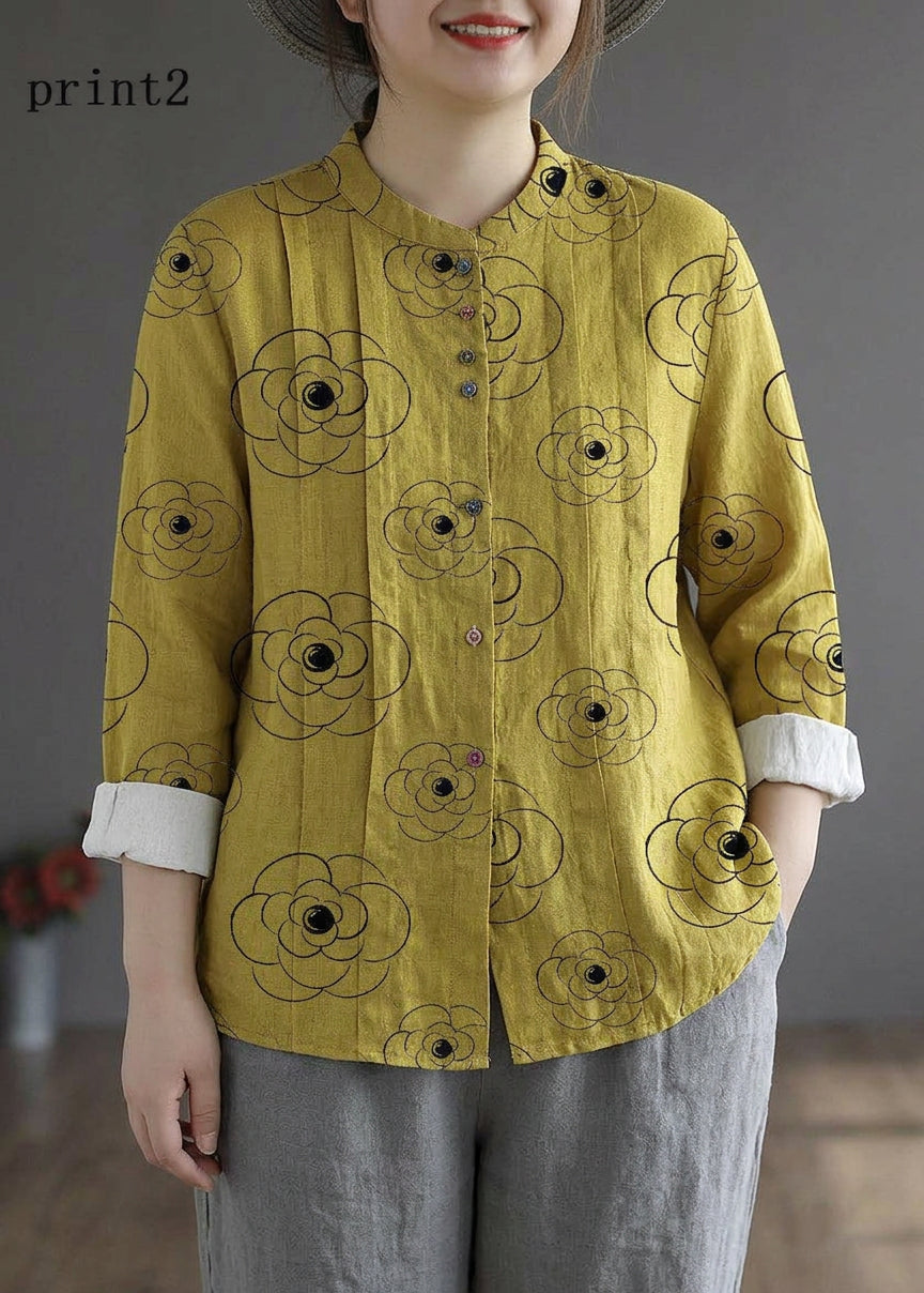 Rowan Linen Mock Neck Top – view 9