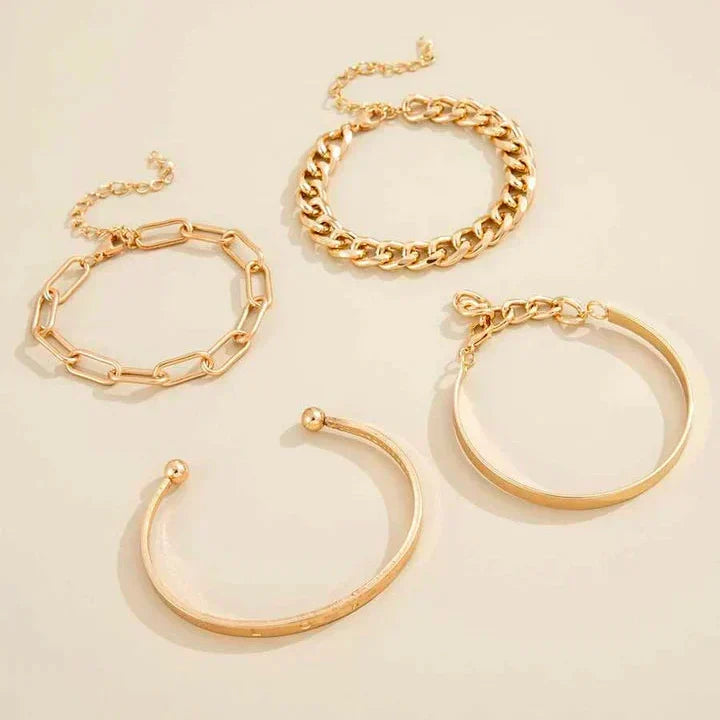 Laila | Chain Bracelet Set for Women