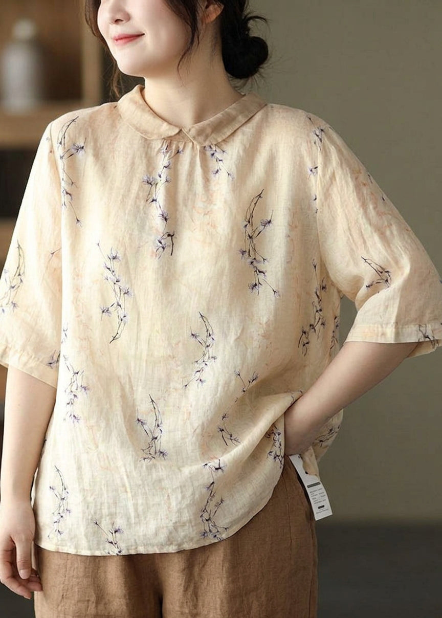 Sadie Floral Mock Neck Shirt – view 4