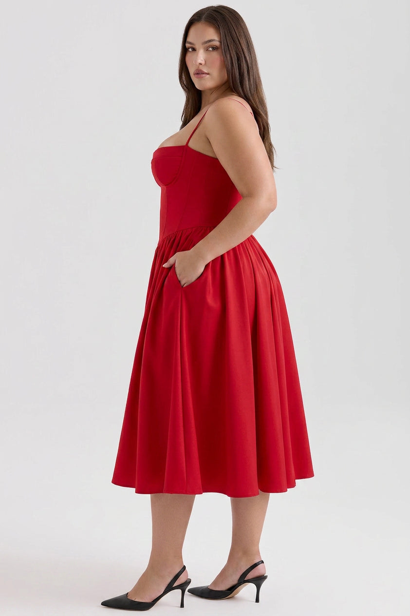 Skylar | Sweetheart Midi Dress