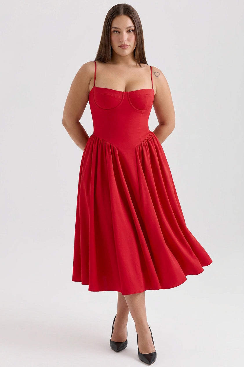Skylar | Sweetheart Midi Dress