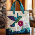 Sandra Hummingbird Quilted Tote Bag