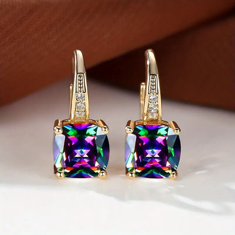 Sienna Drop Cubic Zirconia Earrings for Women