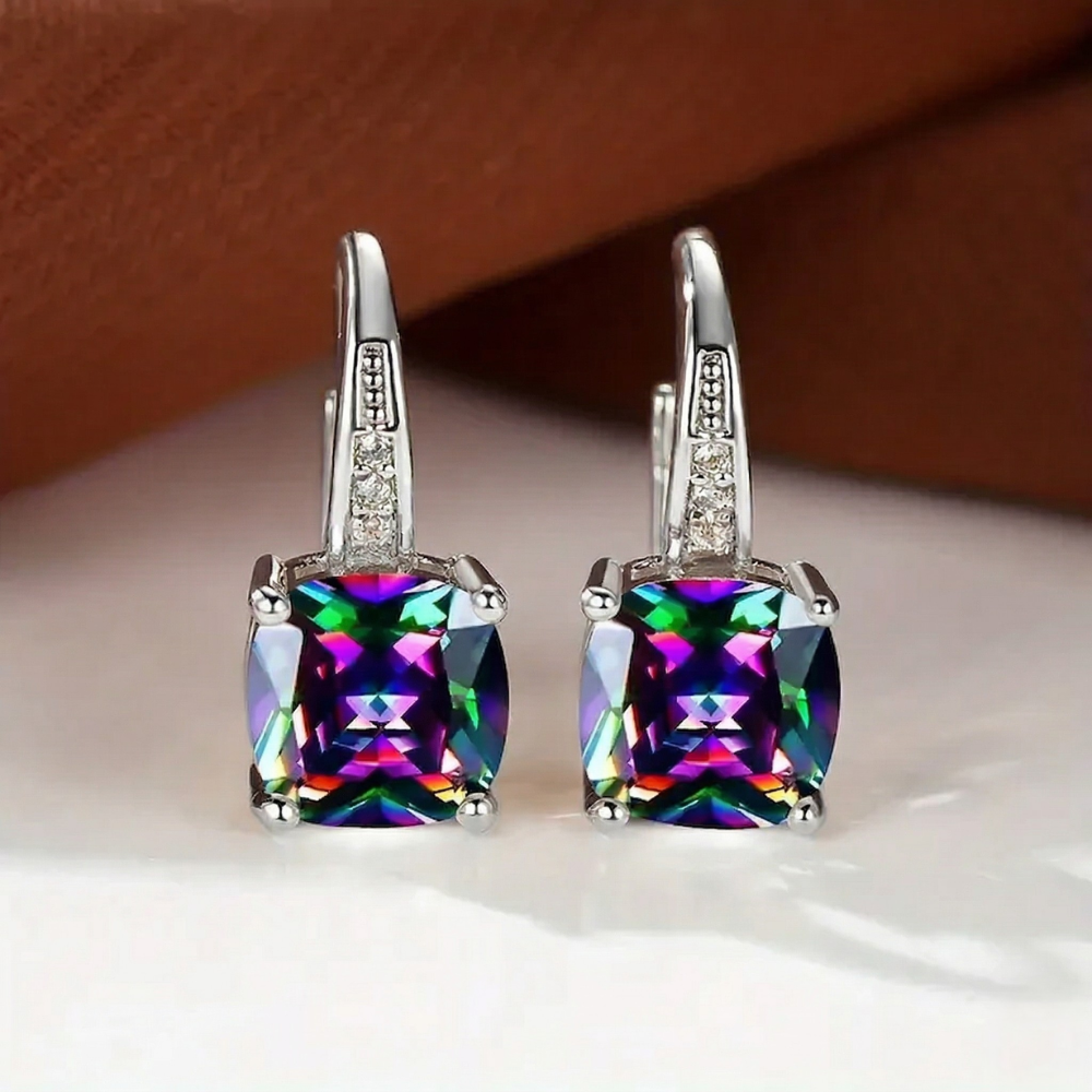 Sienna Drop Cubic Zirconia Earrings for Women – view 11