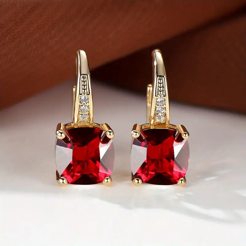 Sienna Drop Cubic Zirconia Earrings for Women – view 4
