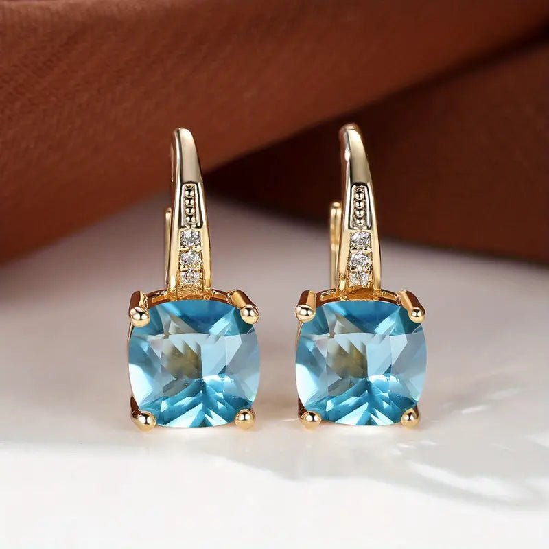 Sienna Drop Cubic Zirconia Earrings for Women – view 9