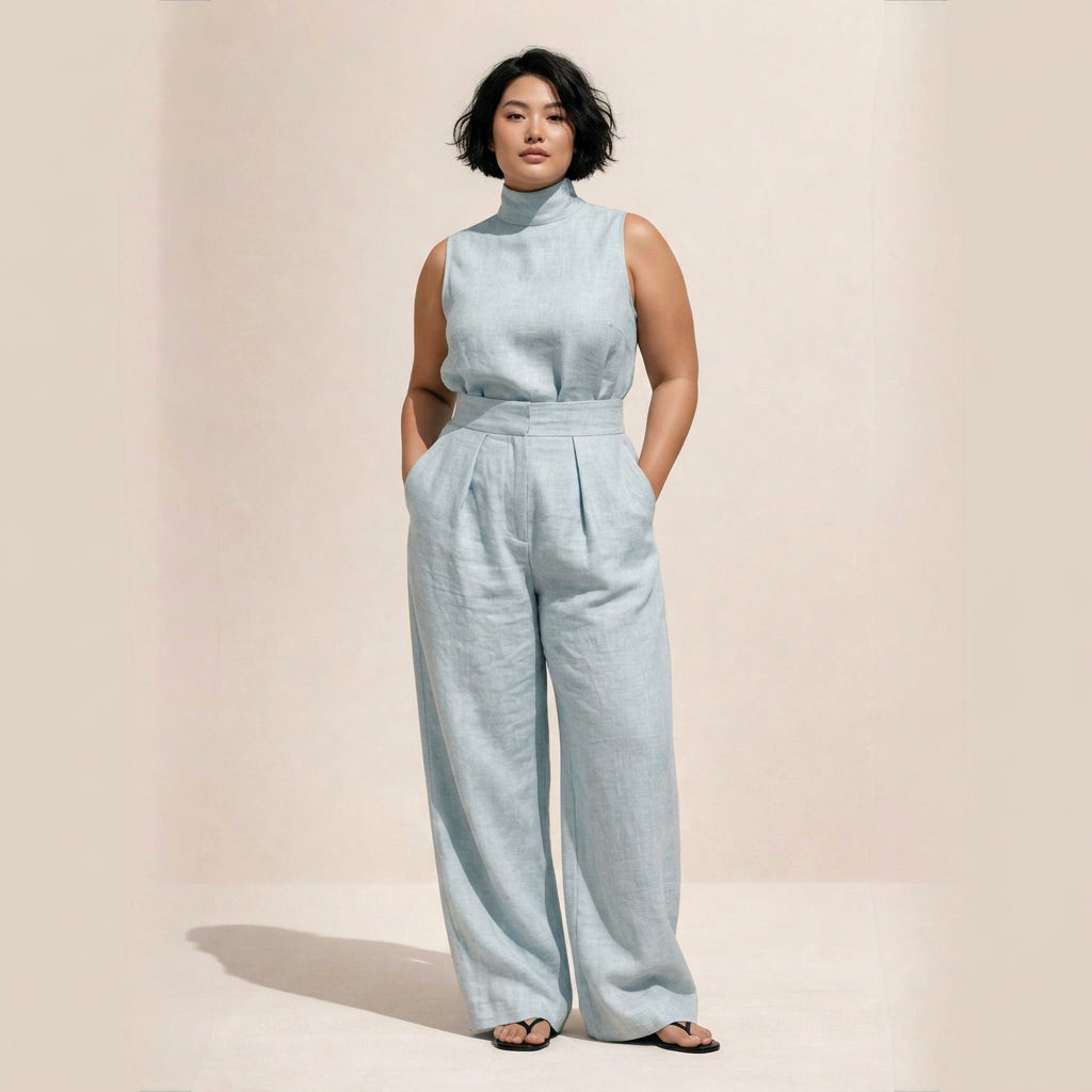 Jordan | Mock Neck Jumpsuit