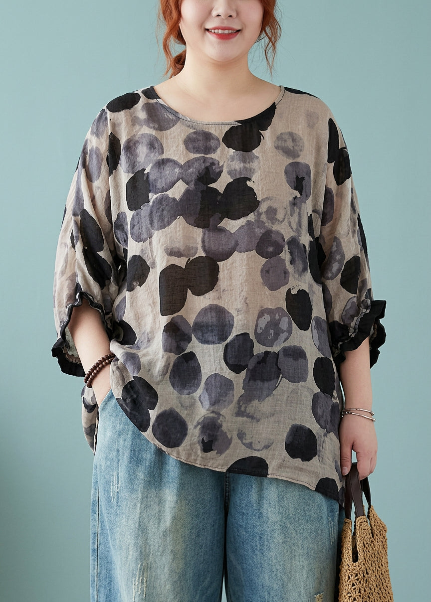 Stacy Polka Dot Round Neck Top – view 3