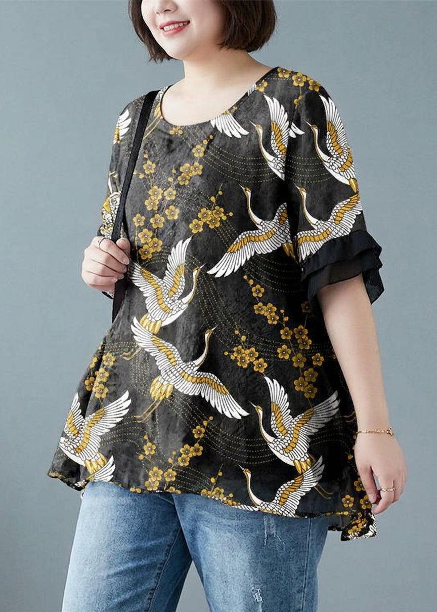 Stacy Polka Dot Round Neck Top – view 6