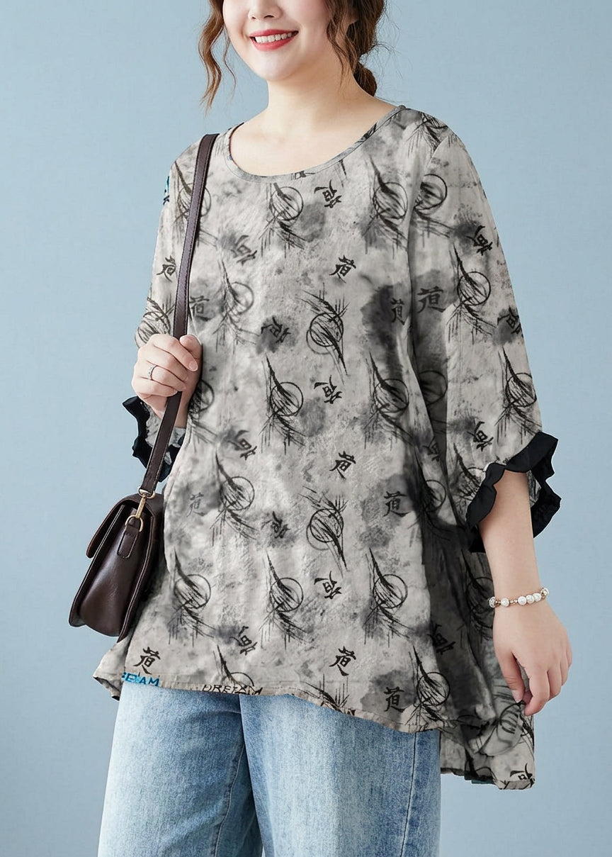 Stacy Polka Dot Round Neck Top – view 8