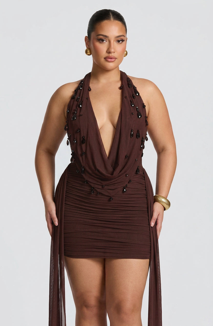 Tara Halter Mini Dress – view 3