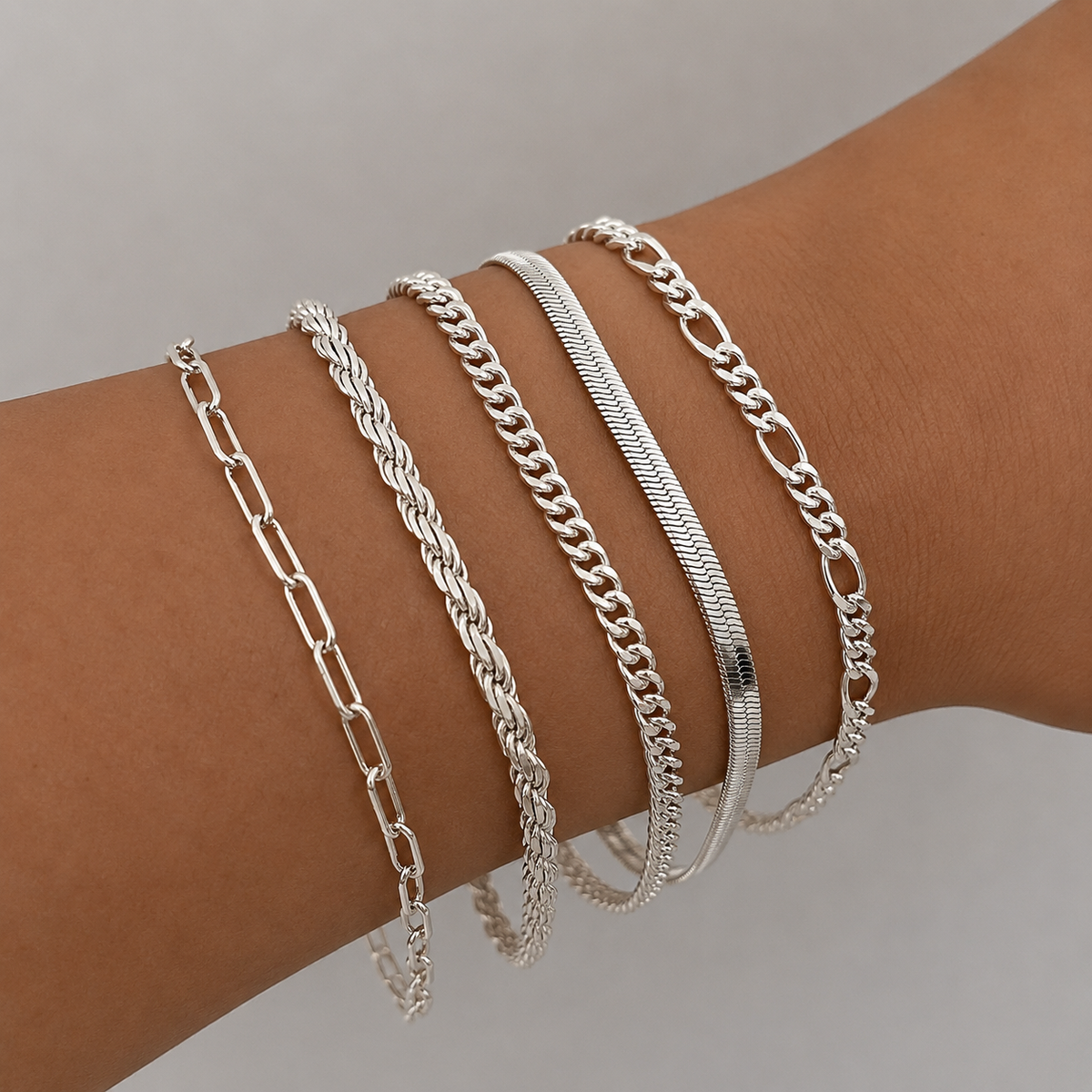 Tatum Chain Bracelet Set for Women – view 3