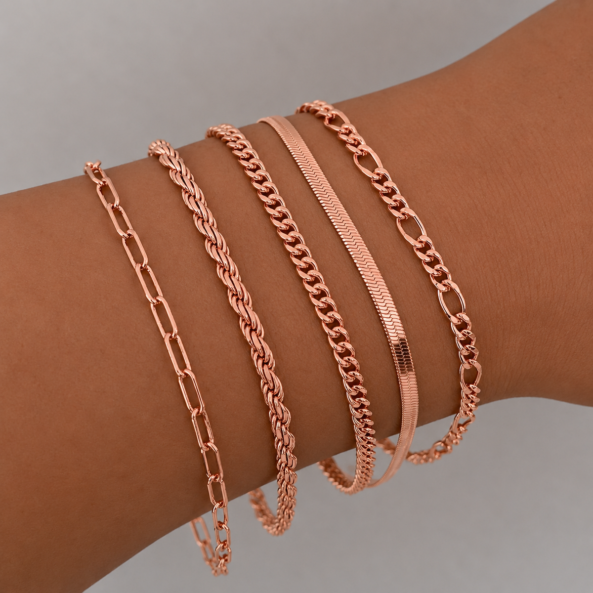 Tatum Chain Bracelet Set for Women – view 4