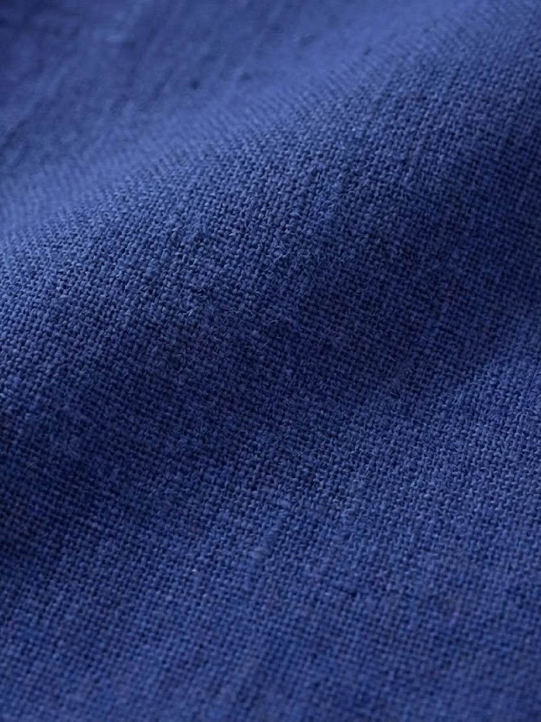 Katie | Denim Round Neck Knee-Length Dress