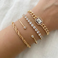 Gina | Tennis Cubic Zirconia Bracelet Set for Women