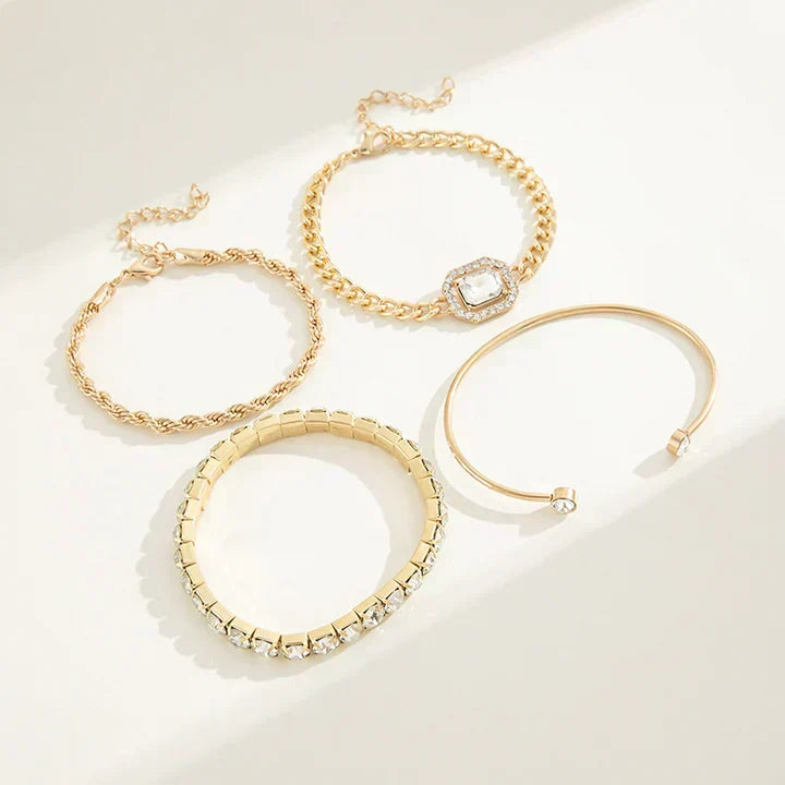 Gina | Tennis Cubic Zirconia Bracelet Set for Women