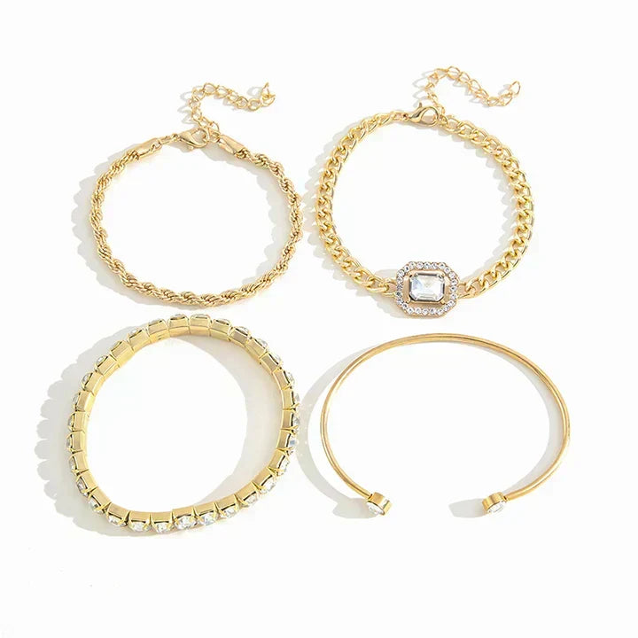 Gina | Tennis Cubic Zirconia Bracelet Set for Women